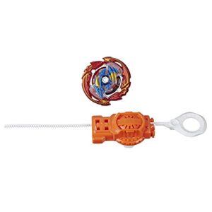 beyblade burst rise hypersphere glyph dragon d5 starter pack - stamina type battling top toy and right/left-spin launcher, ages 8 and up, red