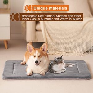 Dog Beds for Extra Large Dogs Crate Bed Pad Mat 48 in Non Slip Washable Dog Bed Soft Fleece Mattress Kennel Pad Luxury Color,NG XL