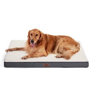 bedsure xl dog bed extra large orthopedic dog bed - dog beds with removable washable cover for extra large dogs, egg crate foam pet bed mat, suitable for dogs up to 100 lbs