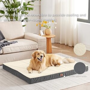 Bedsure XL Dog Bed Extra Large Orthopedic Dog Bed - Dog Beds with Removable Washable Cover for Extra Large Dogs, Egg Crate Foam Pet Bed Mat, Suitable for Dogs Up to 100 lbs