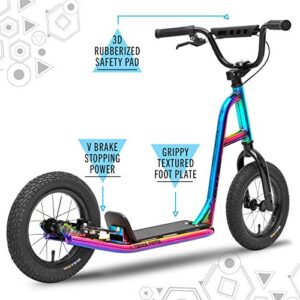 SULLIVAN Terra Firma All-Terrain BMX Scooter, Premium Quality, Push Scooter for Ages 6 to 12 Years, Kick Scooter, 12 inch Wheels, Fast Rolling Tires, Powerful Brake, Comfortable Grips, Safety Pad