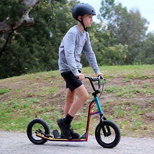 SULLIVAN Terra Firma All-Terrain BMX Scooter, Premium Quality, Push Scooter for Ages 6 to 12 Years, Kick Scooter, 12 inch Wheels, Fast Rolling Tires, Powerful Brake, Comfortable Grips, Safety Pad