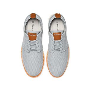 Bruno Marc Mens Mesh Sneakers Oxfords Lace-Up Lightweight Casual Walking Shoes, Grey - 11(Grand-01)