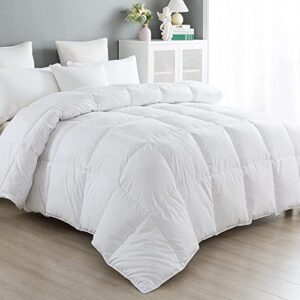 Cozynight Down Alternative Comforter-White Comforter Duvet Insert with Corner Tabs-Breathable Diamond Stitched Reversible Comforter Twin XL 68x90 inches