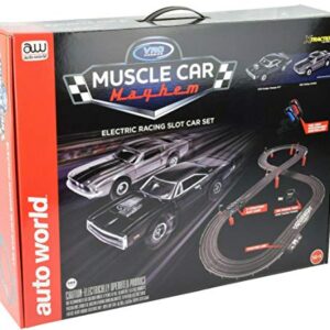 Auto World/VRC Hobbies Muscle Car Mayhem HO Scale Slot Car Race Set CP7605