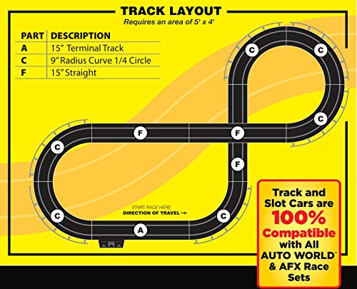 Auto World/VRC Hobbies Muscle Car Mayhem HO Scale Slot Car Race Set CP7605