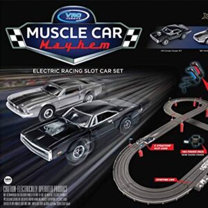 Auto World/VRC Hobbies Muscle Car Mayhem HO Scale Slot Car Race Set CP7605