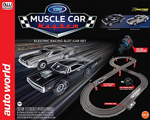 Auto World/VRC Hobbies Muscle Car Mayhem HO Scale Slot Car Race Set CP7605