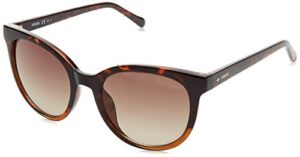fossil womens fossil female style fos 3094/s sunglasses, brown havana, 51mm 19mm us