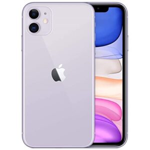 Apple iPhone 11, 64GB, Purple - Fully Unlocked (Renewed)