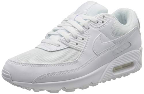 Nike Air Max 90 Running Shoe, White/White Wolf Grey, US 8.5 mens,