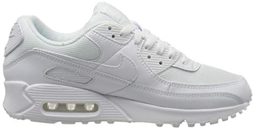 Nike Air Max 90 Running Shoe, White/White Wolf Grey, US 8.5 mens,