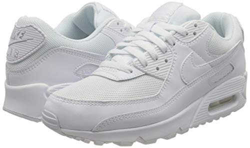 Nike Air Max 90 Running Shoe, White/White Wolf Grey, US 8.5 mens,