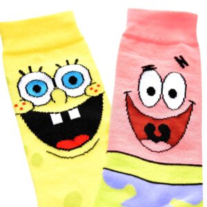 Hyp Spongebob Squarepants and Patrick Men's Crew Socks 2 Pair Pack