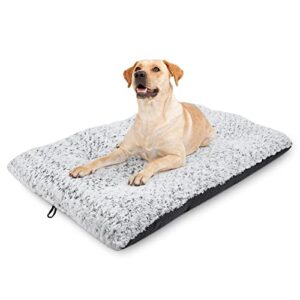 mixjoy dog bed kennel pad washable anti-slip crate mat for extra large dogs and cats (42-inch)