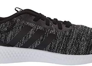 adidas Men's Puremotion Running Shoe, Black/Black/White, 11