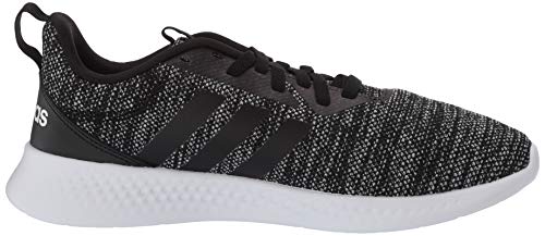 adidas Men's Puremotion Running Shoe, Black/Black/White, 11