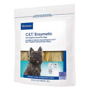 Virbac CET Enzymatic Oral Hygiene Chews for Dogs, Beef, 8.5 ounces