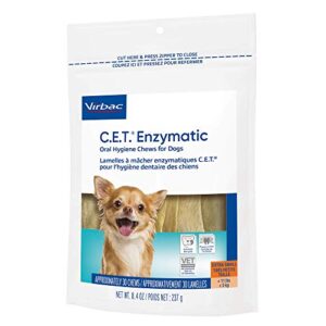 Virbac CET Enzymatic Oral Hygiene Chews for Dogs, Beef, 0.6 pounds, 8.4 Ounce (Pack of 1)