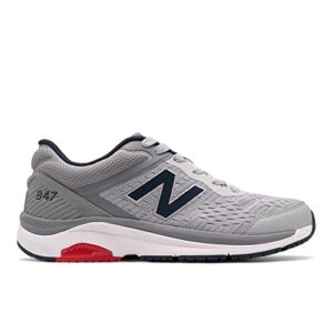 New Balance Men's 847 V4 Walking Shoe, Silver Mink/Gunmetal, 11 Wide