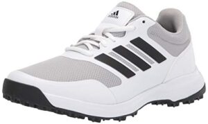 adidas men's tech response spikeless golf shoe, ftwr white/core black/grey two, 9