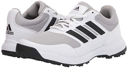 adidas Men's Tech Response Spikeless Golf Shoe, Ftwr White/Core Black/Grey Two, 10