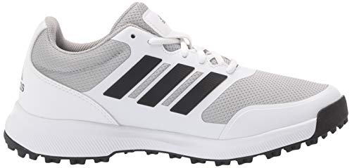 adidas Men's Tech Response Spikeless Golf Shoe, Ftwr White/Core Black/Grey Two, 10