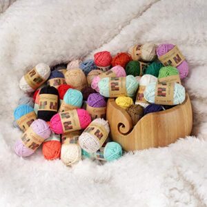 JubileeYarn Cotton Select Bonbon Yarn - Assortment H - 10x10g Mini Ball - 1 Pack