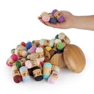 JubileeYarn Cotton Select Bonbon Yarn - Assortment H - 10x10g Mini Ball - 1 Pack