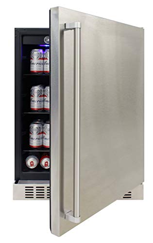 Brama Outdoor Refrigerator Built-In or Freestanding with Automatic Defrost, LED Display and Control Panel