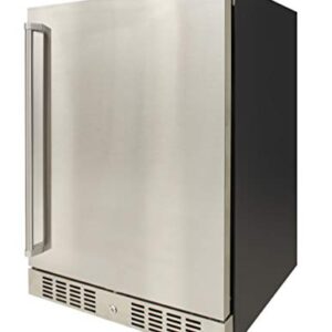 Brama Outdoor Refrigerator Built-In or Freestanding with Automatic Defrost, LED Display and Control Panel