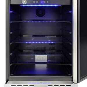 Brama Outdoor Refrigerator Built-In or Freestanding with Automatic Defrost, LED Display and Control Panel