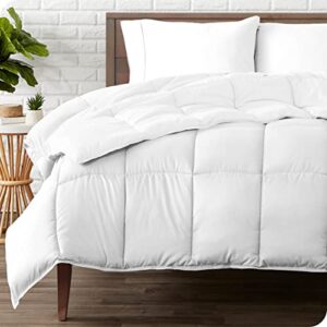 bare home duvet insert comforter - full size - 8 duvet loops - goose down alternative - ultra-soft - premium 1800 series - all season warmth - bedding comforter (full, white)