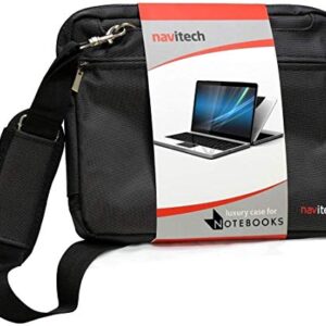 Navitech Black Premium Messenger/Carry Bag Compatible with The Alienware AREA-51M Gaming 17.3 Inch Laptop