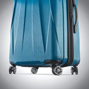 Samsonite Centric 2 Hardside Expandable Luggage with Spinners, Caribbean Blue, Checked-Medium 24-Inch