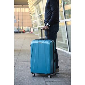 Samsonite Centric 2 Hardside Expandable Luggage with Spinners, Caribbean Blue, Checked-Medium 24-Inch