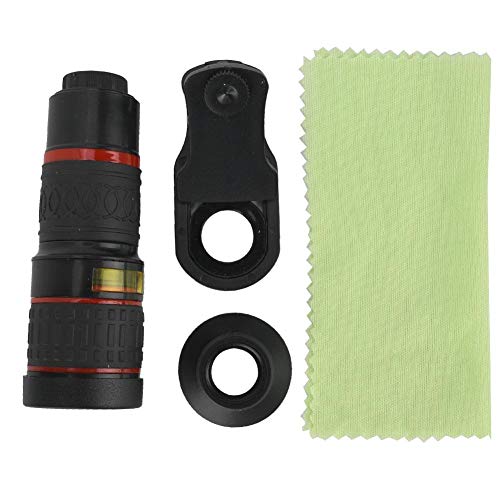 Cell Phone Camera Lens, 20X Long Focus Zoom Telephoto Lens with Phone Holder, Telephoto Lens for Phones Tablets Default