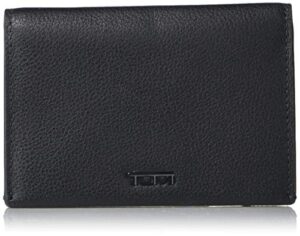 tumi - nassau multi window card case wallet for men - black texture