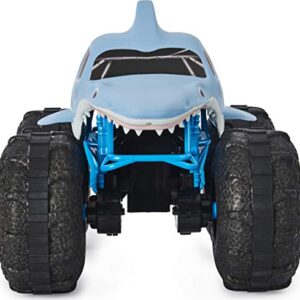 Monster Jam, Official Megalodon Storm All-Terrain Remote Control Monster Truck Toy Vehicle, 1:15 Scale