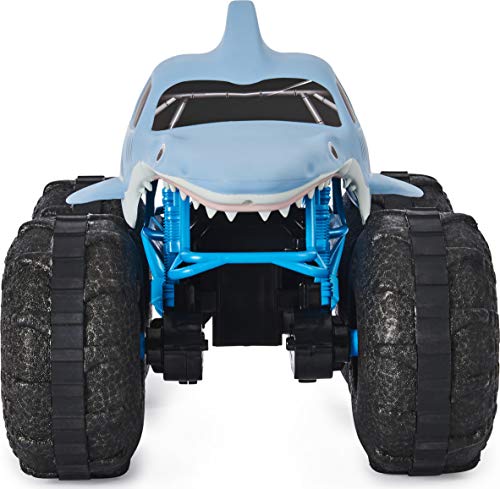 Monster Jam, Official Megalodon Storm All-Terrain Remote Control Monster Truck Toy Vehicle, 1:15 Scale