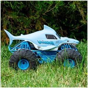 Monster Jam, Official Megalodon Storm All-Terrain Remote Control Monster Truck Toy Vehicle, 1:15 Scale