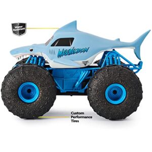 Monster Jam, Official Megalodon Storm All-Terrain Remote Control Monster Truck Toy Vehicle, 1:15 Scale