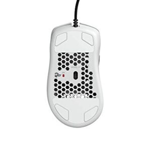 Glorious Gaming Mouse - Glorious Model D Honeycomb Mouse - Superlight RGB PC Mouse - 68 g - Matte White Wired Mouse