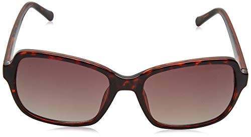 Fossil Women's Female Sunglass Style FOS 3095/S Oval, Dark Havana, 54mm, 18mm