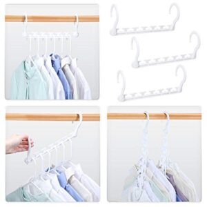 house day sturdy plastic space saving hangers cascading hanger organizer pack of 12 closet space saver multifunctional hangers for heavy clothes (white)