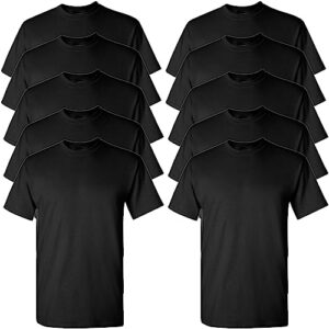 gildan heavy cotton t-shirt g5000, black (10-pack), x-large