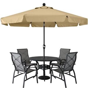 abccanopy premium patio umbrellas 10' khaki