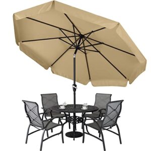 ABCCANOPY Premium Patio Umbrellas 10' Khaki