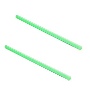 fielect green straight line acrylic round rod standard plexiglas tolerance lightweight for diy 10mm diameter 250mm height 2pcs