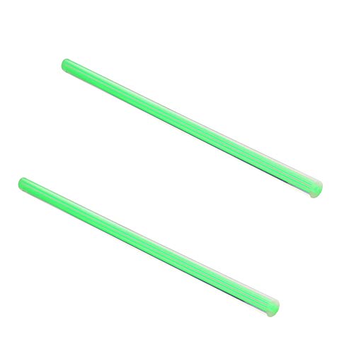 Fielect Green Straight Line Acrylic Round Rod Standard Plexiglas Tolerance Lightweight for DIY 10mm Diameter 250mm Height 2Pcs